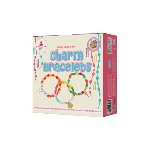 Image of Kalakaram Mini Charm Bracelet Making Kit for Kids - DIY Craft Beads Kit, Bracelet Making Set for Girls Ages 4+, Creative Jewellery Making Kit, Birthday Gift, Return Gift & Party Favor for Kids