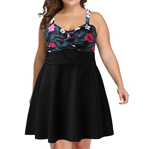 Maillot de bain 2 pièces tankini noir confortable pour des vacances sereines à la plage