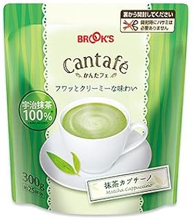 ブルックス かんたフェ 抹茶カプチーノ 大袋 300g