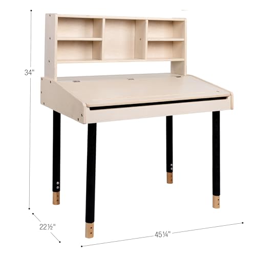 Angeles Adjustable Writing Desk, School Table, Classroom Learning Activities, Assembled