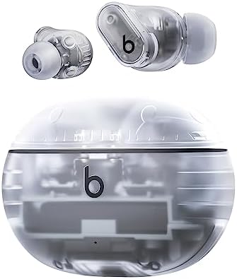 Beats Studio Buds + | Auriculares Totalmente inalámbricos con cancelación de Ruido, Mejor compatibilidad con Apple y Android, micrófono Integrado, Bluetooth, Resistencia al Sudor - Transparente