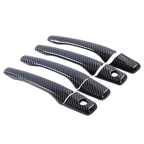 Accessoires auto Mitsubishi Lancer 2003-2006 : cache poignée look carbone