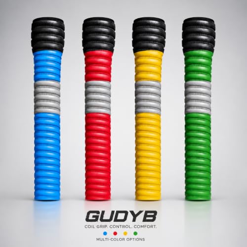 Image of Professional Cricket Bat Handle Coil Grips with Better Shock Absorption | Soft Rubber for Better Swing | Durable, High-Quality Batting Grip for All Cricket Players, Pack of 1 (Yellow)