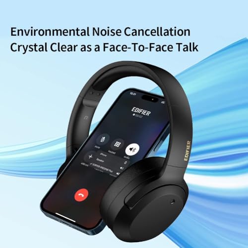 Image of Edifier W820NB Plus Over-Ear Active Noise Cancelling Headphones, Clear Calls with Deep Noise Reduction,Bluetooth Headphones with LDAC for Hi Res Wireless Audio Comfortable Fit,Bluetooth 5.2 (Ivory)