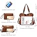 Soperwillton Fashion Handbag for Women Shoulder Bag Top Handle Satchel Hobo Tote Bag Purse Set 4pcs