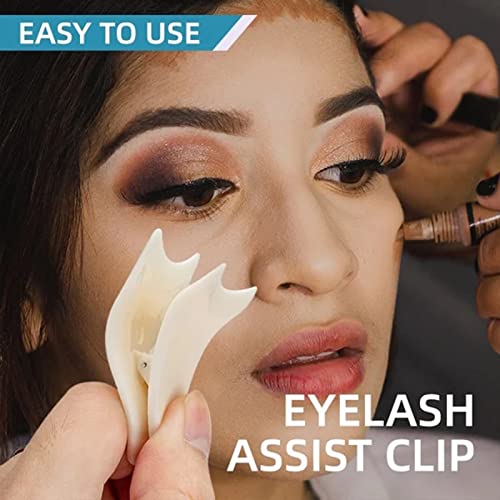 Artificial Eyelash Auxiliary Clip, Magnetic Eyelashes Applicator Helper Tool, False Eyelash Fake Eye Lash Applicator Clip, Easy Beauty Makeup Cosmetic Tool Eyelash Clips Lash Buddy Tool (3 PCS) - Thumbnail 4