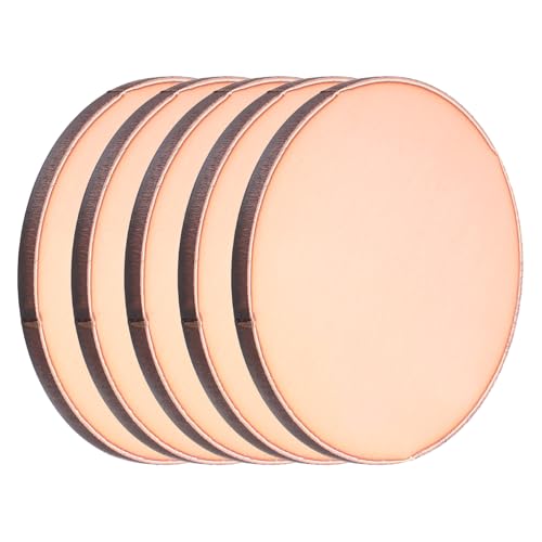 MECCANIXITY 5 Pcs Round Copper Plate, 50mm (1.97