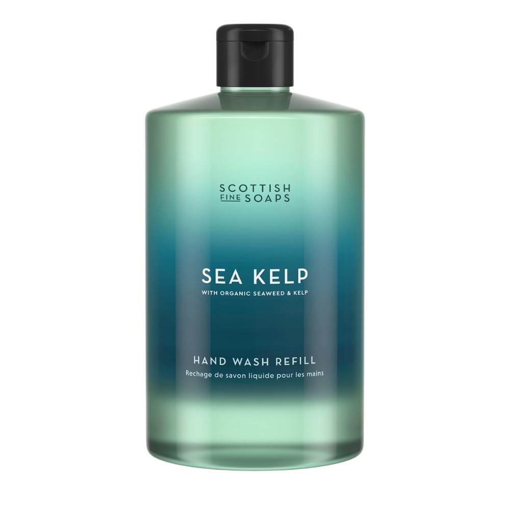 Scottish Fine Soaps Sea Kelp Hand Wash Refill 750ml – Eco-Friendly Hand Wash Refill with Refreshing Sea Kelp Extract