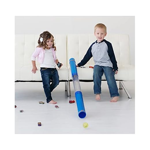Tot Tube Playset - Toy Car and Ball Tunnel Ramp Race Track