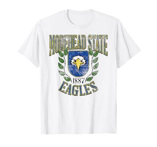 Morehead State Eagles Retro Shield White Officially Licensed T-Shirt