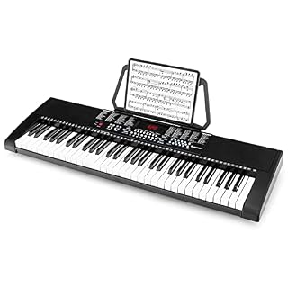GOPLUS Clavier Électronique 61 Touches, Piano Électronique Portable avec Microphone et Écran LED, 3 Modes d… - Les Beatles, Paul McCartney, John Lennon, RIngo Starr, George Harrison