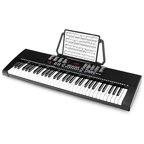 GOPLUS Clavier Électronique 61 Touches, Piano Électronique Portable avec Microphone et Écran LED, 3 Modes d… - Les Beatles, Paul McCartney, John Lennon, RIngo Starr, George Harrison GOPLUS Clavier Électronique 61 Touches, Piano Électronique Portable avec Microphone et Écran LED, 3 Modes d…
