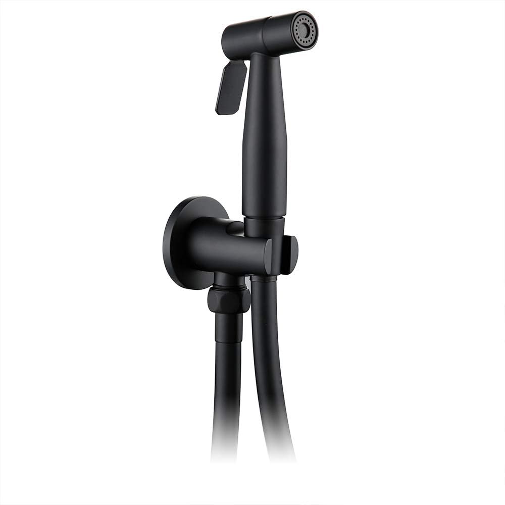 Orb Toilet Hand Held Bidet Sprayer Kit with Hose and Bracket Holder Wall Bathroom Faucet