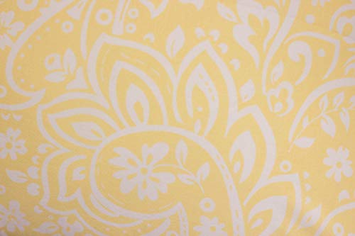 Home Living Essentials Pack Of 2, 100% Cotton Decorative Square Throw Pillow Covers Pillowcase, Paisley Home Decor Perfect For Sofa Couch Bed (Yellow Pastel) #TOP4