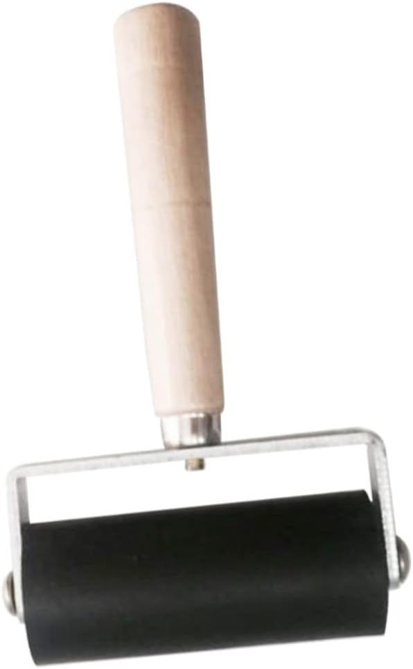 Amazon.com: Ciieeo Stamping Brayer Roller Printing Rubber Brayer