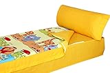 Conjunto de tres prendas: saco nórdico con un fuelle para la mayor comodidad del niño, la almohada y la bajera ajustable unida al saco mediante cremallera. Tres prendas en una que pueden lavarse cómodamente por separado.