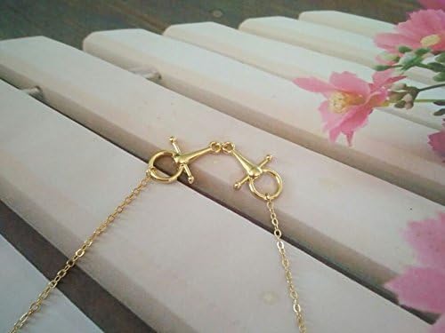 Snaffle Bit Necklace for Horse Lover Equestrian Jewelry - Image 2