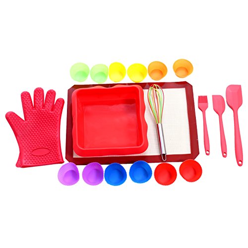 Baking Kit By Unicglam Kids Baking Set Girls Real Cupcake Making Kit One Complete Baking Accessories For Beginners (Adult And Teens) And Professional Baking Lovers 19 Pieces Set #TOP29