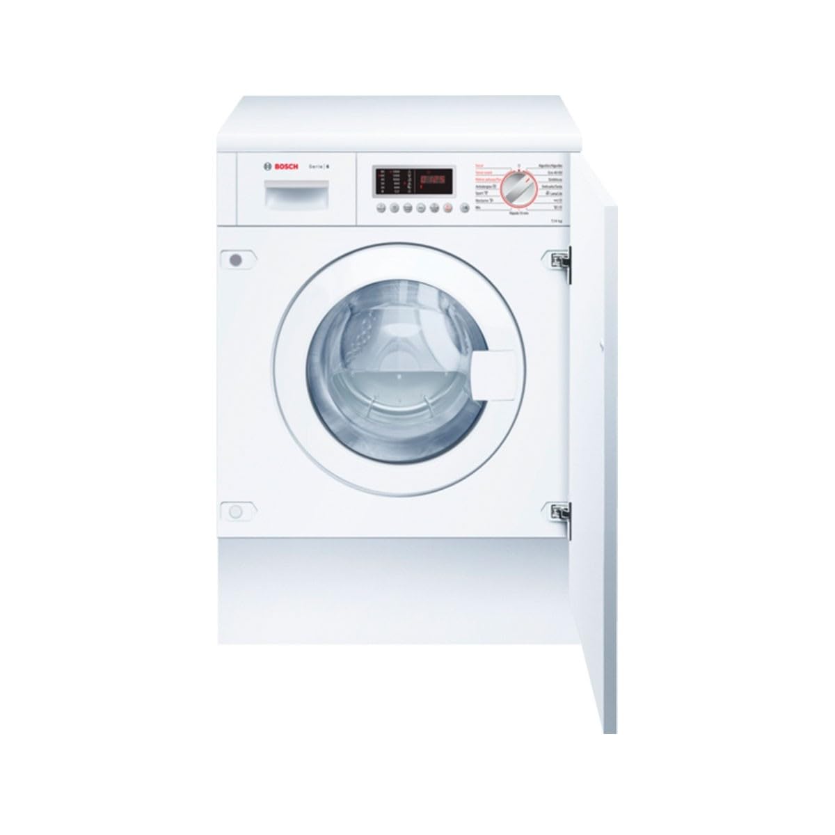 BOSCH WKD28543ES LAVADORA - SECADORA CARGA FRONTAL E TOTALMENTE INTEGRABLE 60 CM. 7/4 KG 1.400 RPM BLANCO DISPLAY LED AQUASTOP CARDAN