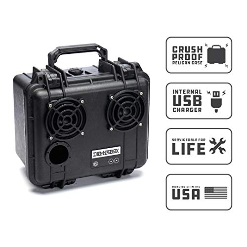 DemerBox: Waterproof, Portable, and Rugged Outdoor Bluetooth Speakers. Loud Sound, Deep Bass, 40+ hr Battery Life, Dry Box + USB Charging, Multi-Pairing Party Mode. Built to Last. (Barrow Black DB2) by DemerBox - Image 4