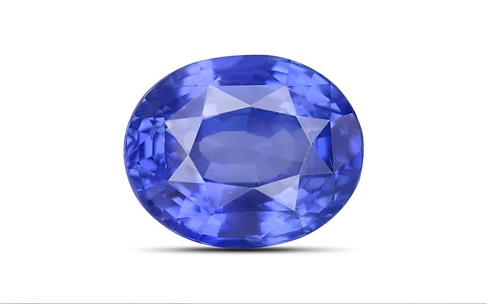 Saphir bleu véritable ovale non traité pour éviter les contrefaçons de gemmes - 2