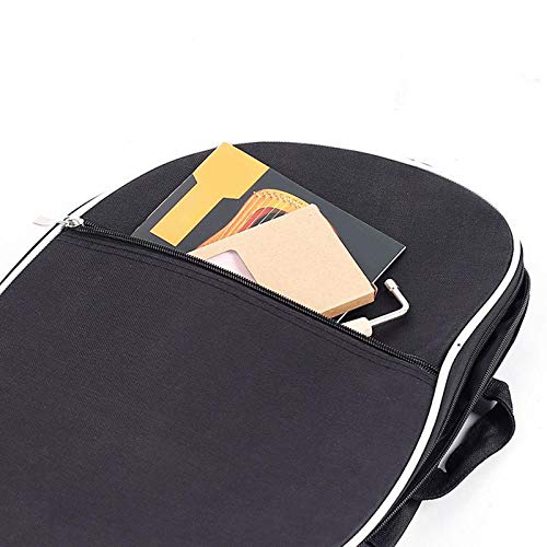Jili Online Simple Waterproof Padded Lyre Storage Carrying Bag Case Zipper 10 16 19 Strings Lyre Harp Handbags with Pocket Black