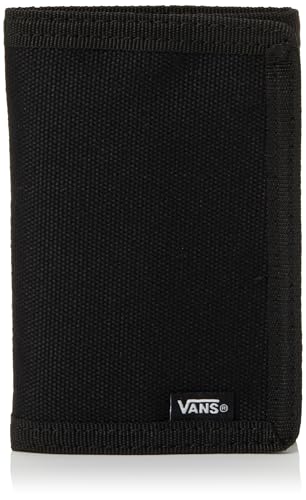 Vans Men's Slipped Tri-Fold Wallet, Black, One Size