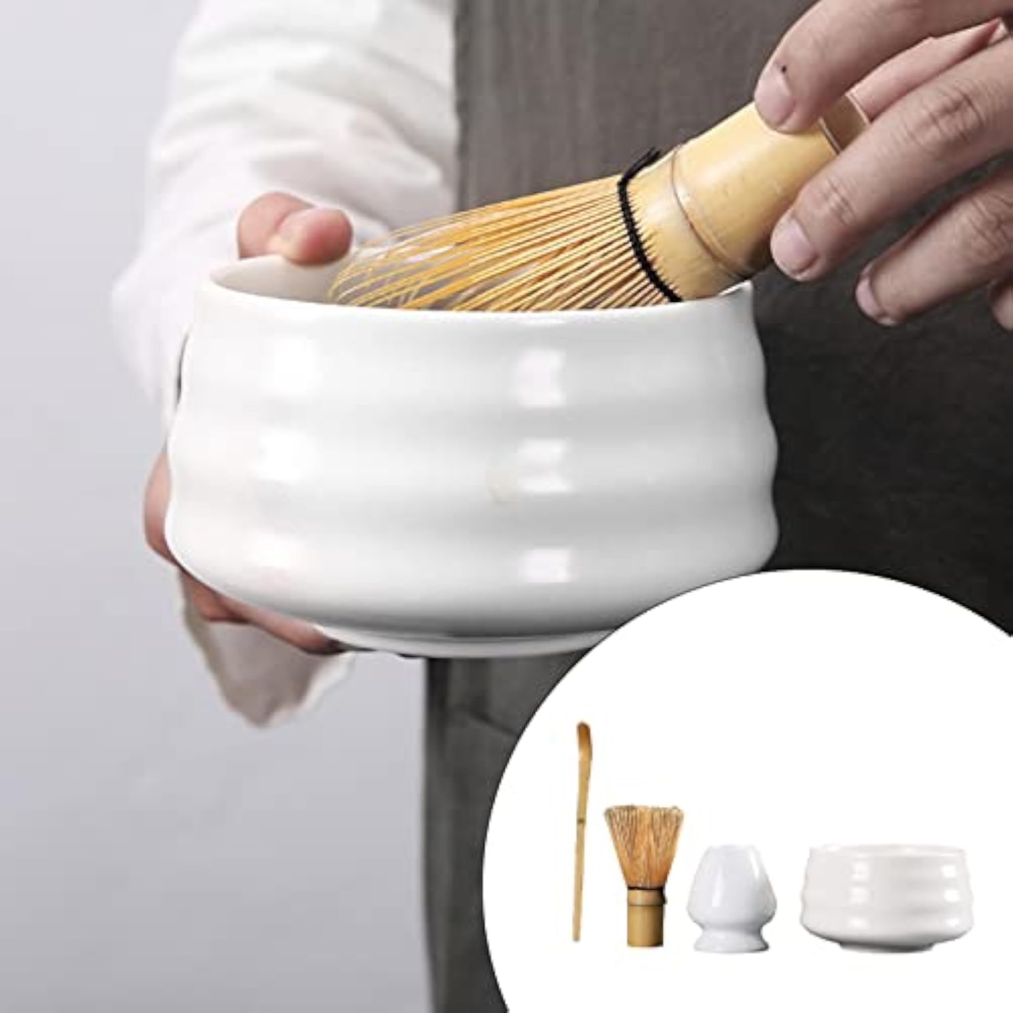4 Pcs/Set Japanese Style Tea Whisk Kit for Home