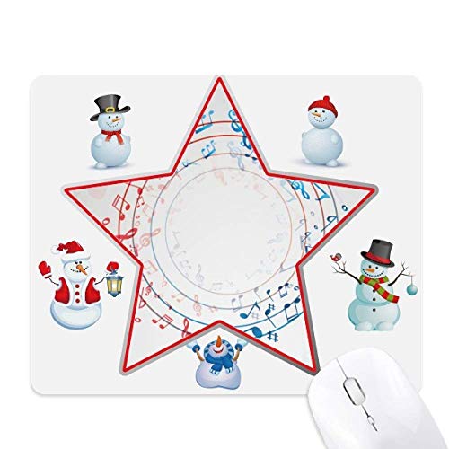 Tapis de souris rond Noël fini le bureau triste bonhomme de neige