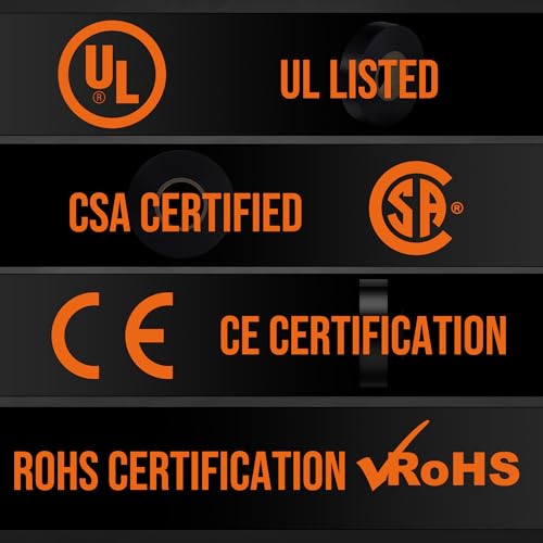 Image of Lichamp 30 Pack Black Electrical Tape Waterproof, 3 /4 in x 66ft, Industrial Grade UL /CSA Listed High Temp Electrical Tape Electric Super Vinyl