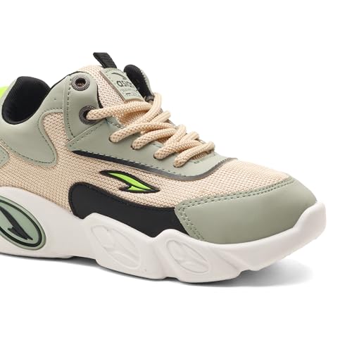 Image of ASIAN Kids VISION-11 Stylish Casual Chunky Sneakers with Laces for Boys, Trendy and Comfortable Shoes Perfect, Walking, and Outdoor Play, Lightweight and Durable Design Suitable for Kids