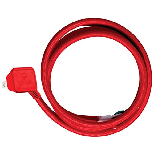 Globe Indoor 15 ft. L Red Pendant Light Cord 16/2