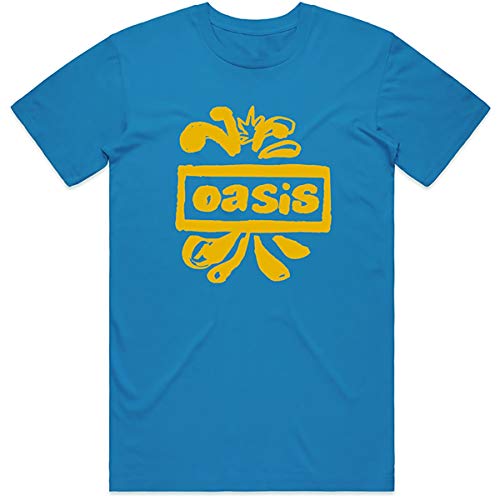 T-shirt Oasis authentique taille Small pour homme avec logo dessiné rétro à manches courtes