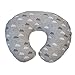Boppy Cojin de Lactancia para Bebés de 0+ Meses, Forma Ergonómica e Indeformable, Miracle Middle, Almohada y Nido Bebé para la Lactancia Materna o con Biberón - Gris Nubes (Clouds)
