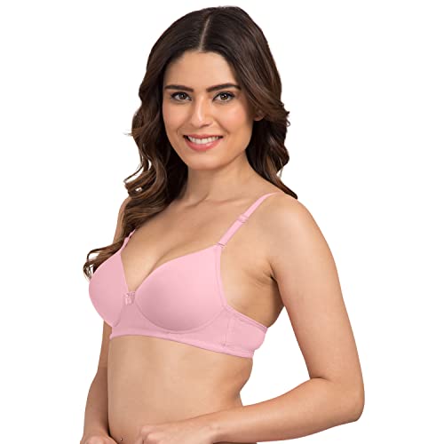 Image of Tweens - Heavily Padded Semi Push-Up Bra - Polyamide Fabric - 3 /4th Coverage, Wireless, Multiway Straps, Seamless - Everyday T-Shirt Bra