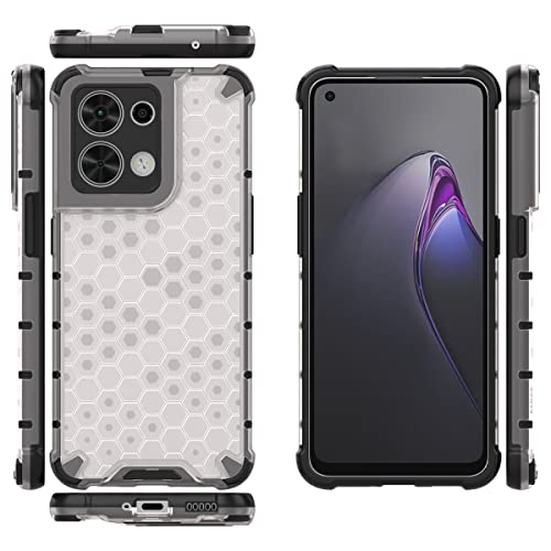 Image of Glasgow Back Case Cover Compatible with Oppo Reno8 5G / Reno 8 5G (Stylish Design) - Transparent