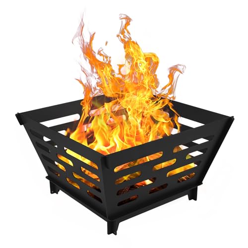 Cygivc FP001 17 Inch Portable Plug Fire Pit,Outdoor Wood Burning Firepit cover