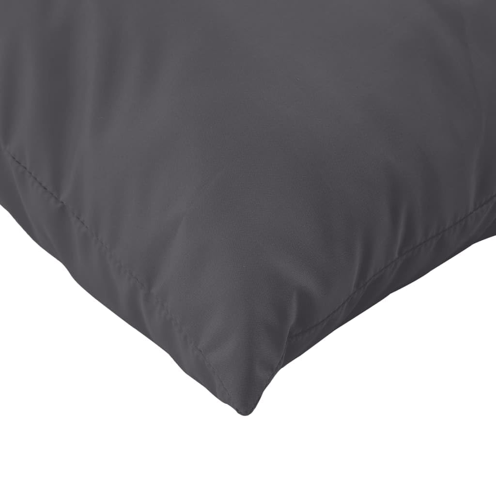 vidaXL Lot de 3 Coussins de Palette, Coussins de Siège de Salon, Coussins de Canapé de Jardin, Coussins de Chaise Extérieur, Anthracite Tissu Oxford