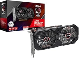 ME2 MichaelElectronics2 ASRock Phantom Gaming AMD Radeon RX 6500 XT 4GB GDDR6 Graphic Card, 1 x DisplayPort, 1 x HDMI, 4GB GDDR6, AMD FidelityFX Technology, RDNA 2 Architecture, RX6500XT PGD 4GO