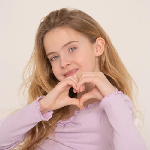 925 Sterling Silver Pink Cubic Zirconia Half Hoop Screw Back Earrings For Young Girls and Pre-Teens- Glittering & Fashionable Hoop Earrings For Daily Use- Exquisite Design2