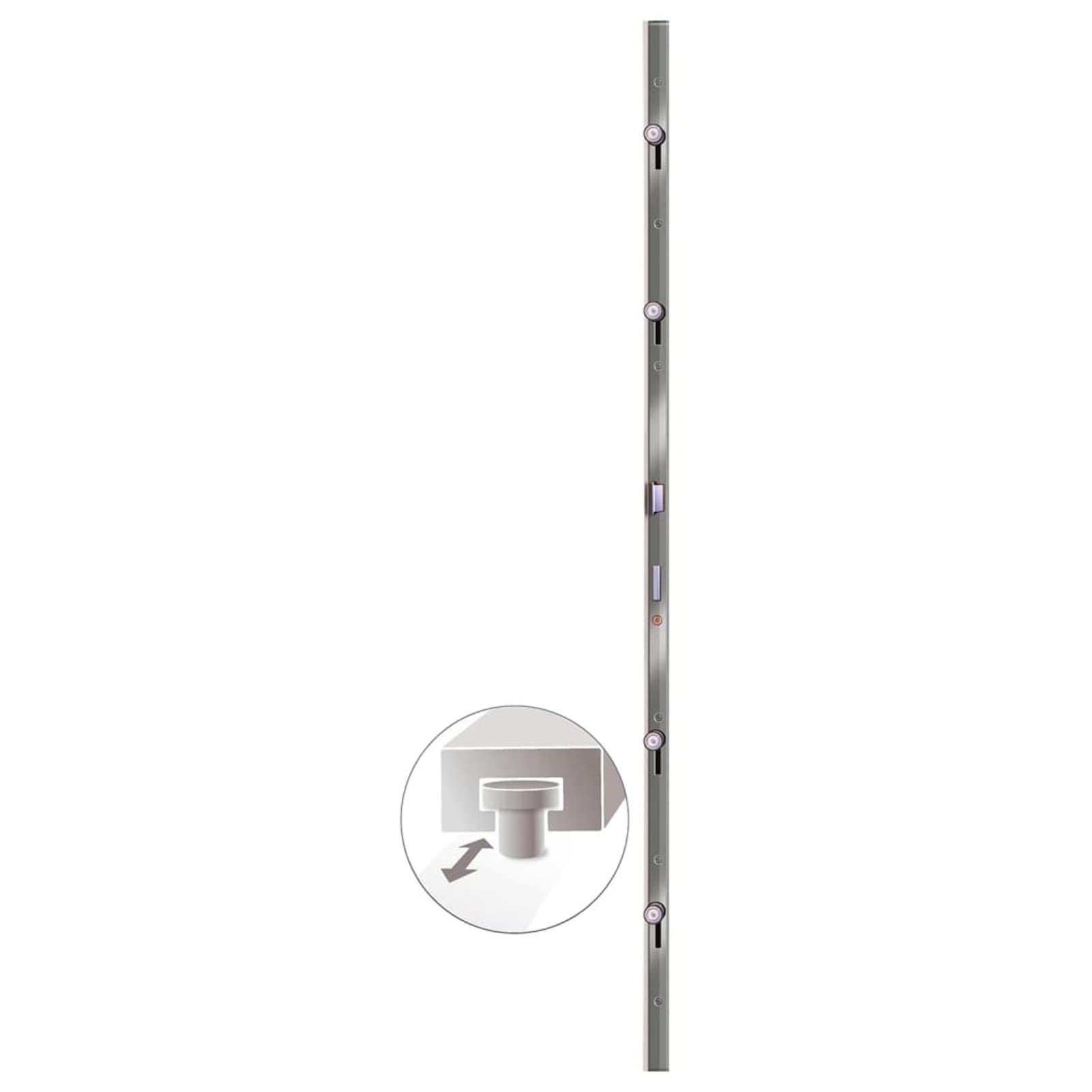 Gecheer Porta,Ingresso,Sinistra,per Esterno,in PVC,Bianco,108x208 cm
