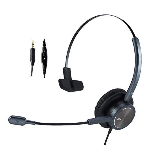 Plantronics - Auricular para teléfono celular con micrófono, cancelación de ruido, compatible con Apple iPhone, Samsung, Huawei, Xiaomi, HTC, ZTE BlackBerry LG y teléfonos inteligentes