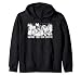 Cute Cryptid, Bigfoot Mothman Nessie Creatures Cryptozoology Zip Hoodie