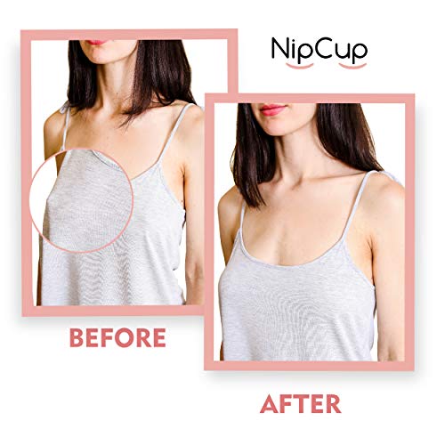 image for NipCup 4 Pairs Reusable Silicone Nipple Covers | Ultra-Thin Adhesive I