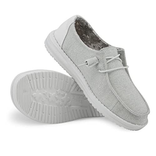 Image of HEYDUDE Women's Wendy Chambray | Women's Shoes | Women's Lace Up Loafers | Comfortable & Light-Weight