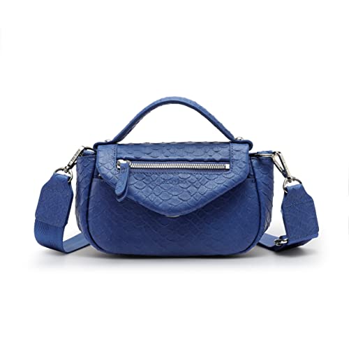 Materiale esterno: pelle Kate Lee Mini Selyna New EC Blu, Borsa Donna