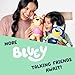 Bluey Chattermax Sound Effects Talking Plush, 10” Soft Toddler Toys, Interactive Singing Stuffed Animal with 6 Phrases, Baby Plush Toys for Kids
