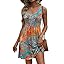 Orange Tropical Print