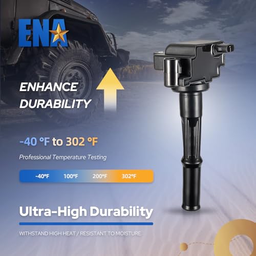 ENA Set of 3 Ignition Coil Pack 3.4 Compatible with Toyota 1996-2002 4Runner, 1995-1998 T100, 1995-2004 Tacoma, 2000-2004 Tundra 3.4L Coils Replace# UF156 C1041 GN10184 9091902212 5C1308 E679