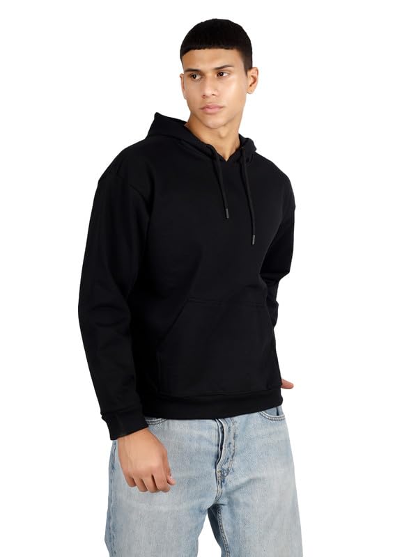 offgrid tees Drop-Shoulder Pullover Hoodie for Men | 430 GSM Cotton Brushed Loopknit | 88% Cotton 12% Polyester | Non-Zipper Heavyweight Hooded Sweatshirt-picture-32